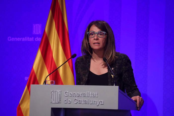 Press conference given by the Catalan government (Rubén Moreno)