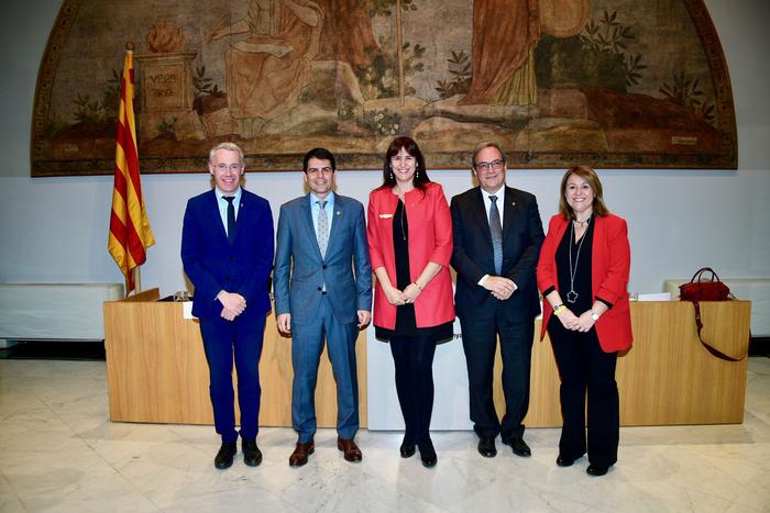 La presentació de la Mancomunitat ha tingut lloc al Saló Torres García del Palau de la Generalitat 