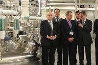 President Mas touring new Grifols Therapeutics plant in North Carolina with CEO Víctor Grífols.
