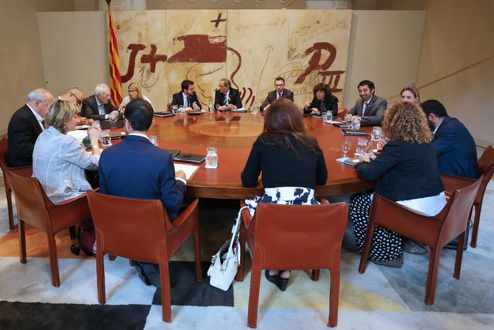 Fotografia de la reunió del Govern (Autor: Ruben Moreno)