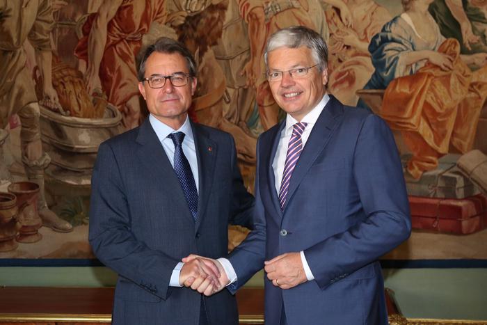 President Mas and Didier Reynders