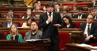 President Puigdemont in Parliament
