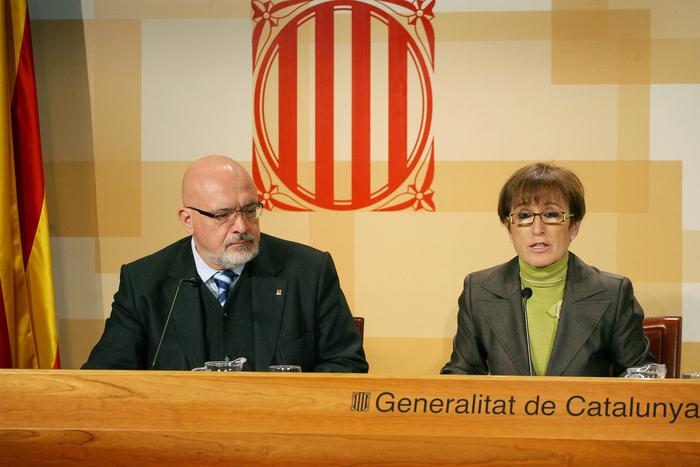Foto de la roda de premsa del Govern. Autor: Jordi Bedmar