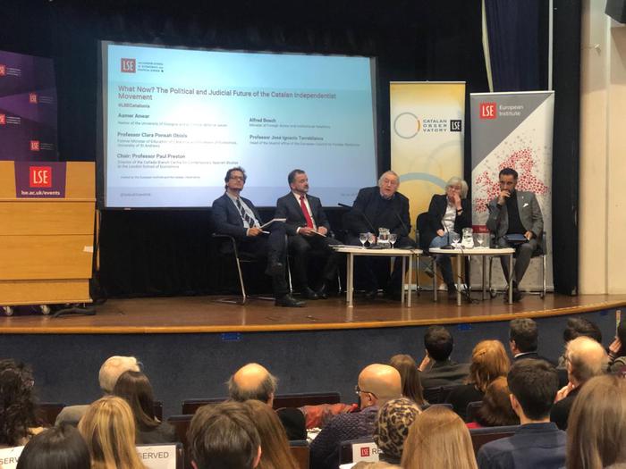 El conseller Bosch a la conferència-debat sobre Catalunya a la London School of Economics