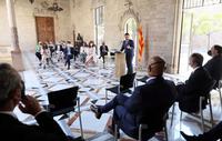 President Aragonès urges to "persevere until the repression ceases completely and the popular will of the citizens of Catalonia is respected"