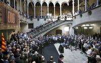 Mayors of Catalonia during the President's speech (2)