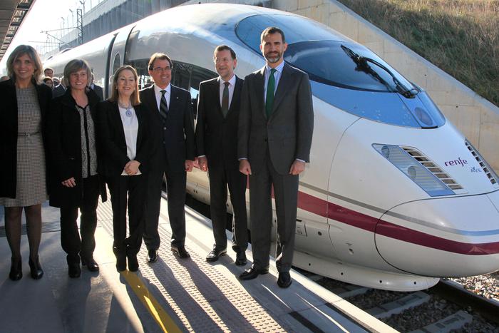 Inauguració del tram d'alta velocitat Barcelona-Girona-Figueres
