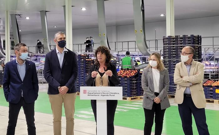 Teresa Jordà fent balanç de la campanya de la fruita 2021