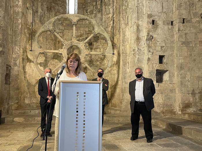 La consellera Garriga a la inauguració de la nova exposició del MAC de Giron