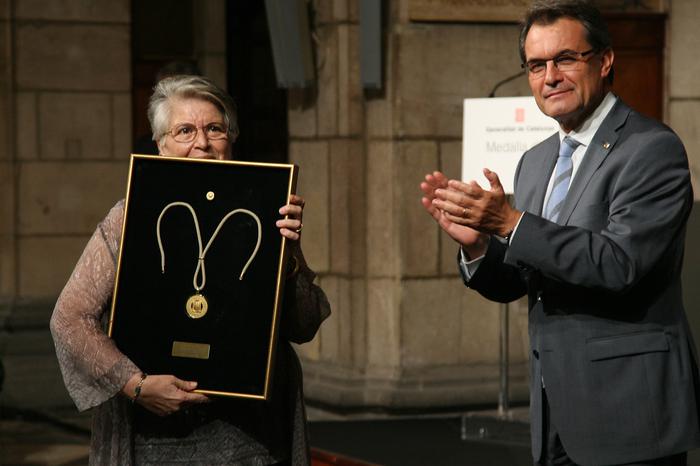 Entrega de la Medalla d'Or de la Generalitat, a títol pòstum, a Heribert Barrera