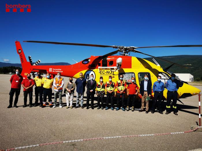 Presentació del nou helicòpter de rescat a La Seu d'Urgell