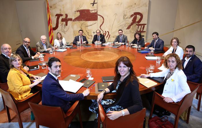 Fotografia de la reunió de Govern