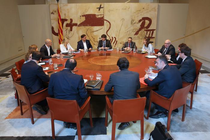 Fotografia de la reunió del Govern. Autor: Rubén Moreno