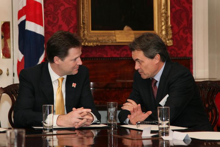 President Mas with Deputy PM Clegg, last January