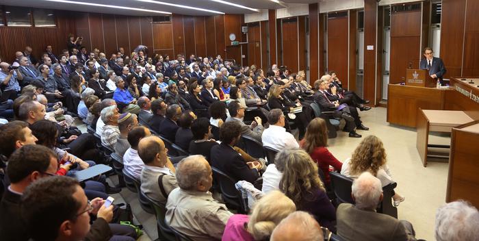 Foto de la conferència del president Mas a la Universitat de Tel-Aviv 2