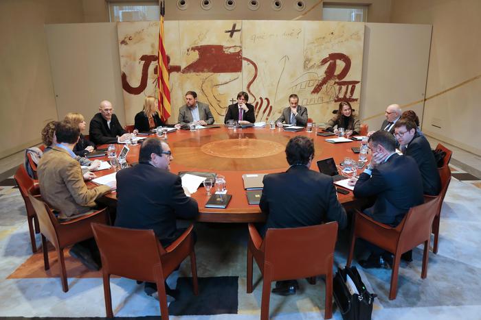 Foto de la reunió del Govern. Autor: Rubén Moreno