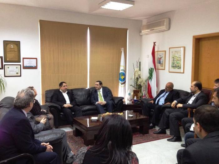 moment de la reunió al ministeri d'Agriocultura del  >Liban