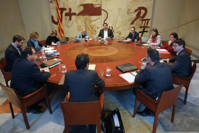 Foto de la reunió del Govern. Autor: Rubén Moreno