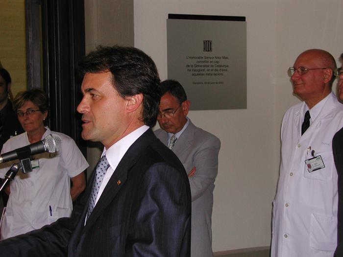Discurs d'Artur Mas durant la inauguració de les noves instal·lacions de l'Idibaps
