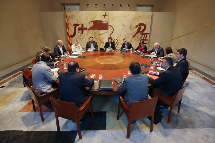 Fotografia reunió del Govern. Autor: Rubén Moreno