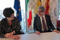 Minister Francesc Homs and State Councillor Gisela Erler Minister Francesc Homs and State Councillor Gisela Erler