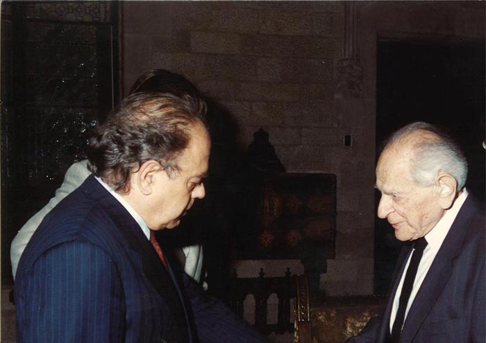 1989, President Pujol i Karl Popper