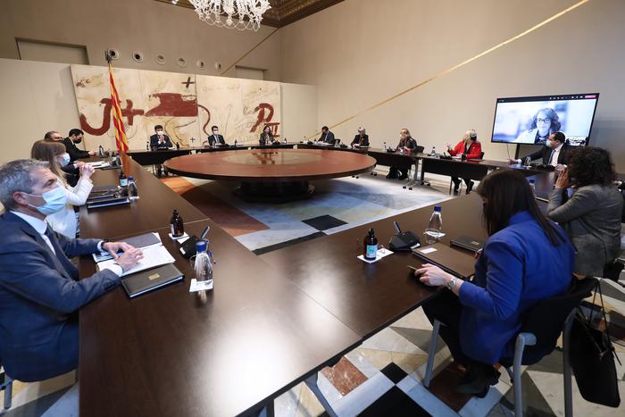Fotografia de la reunió del Consell Executiu