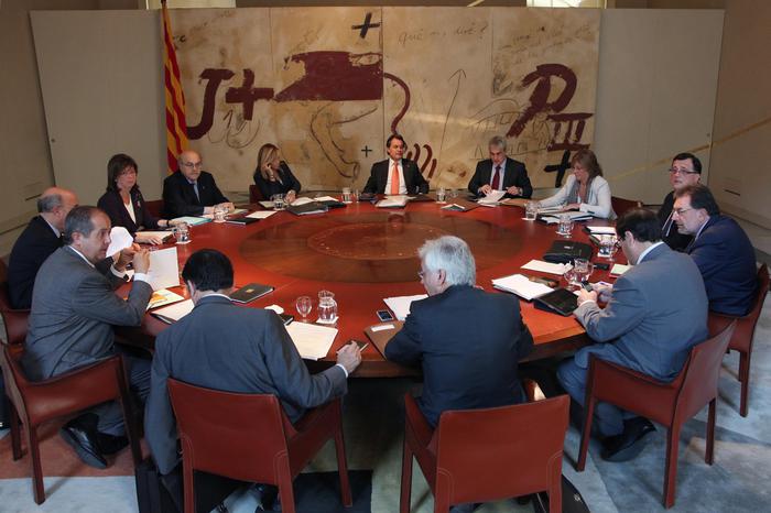 Fotografia 1: reunió del Consell Executiu (Autor: Ruben Moreno)