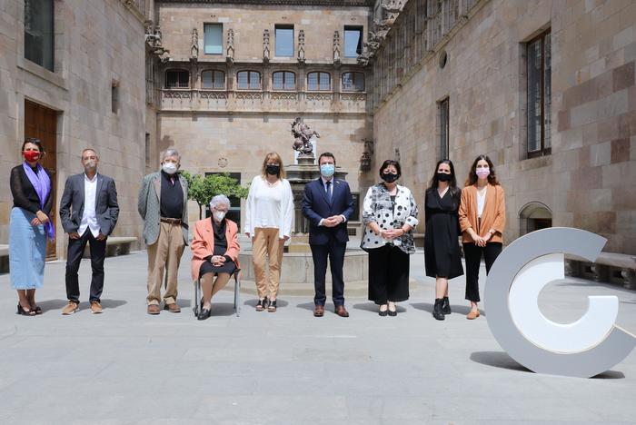 El president Aragonès amb els premiats