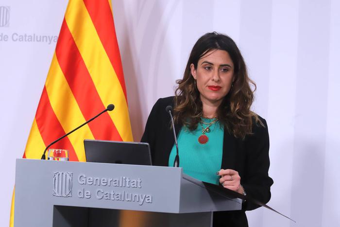 La portaveu del Govern, Patrícia Plaja, compareix en roda de premsa de Govern (Foto: Ruben Moreno) 