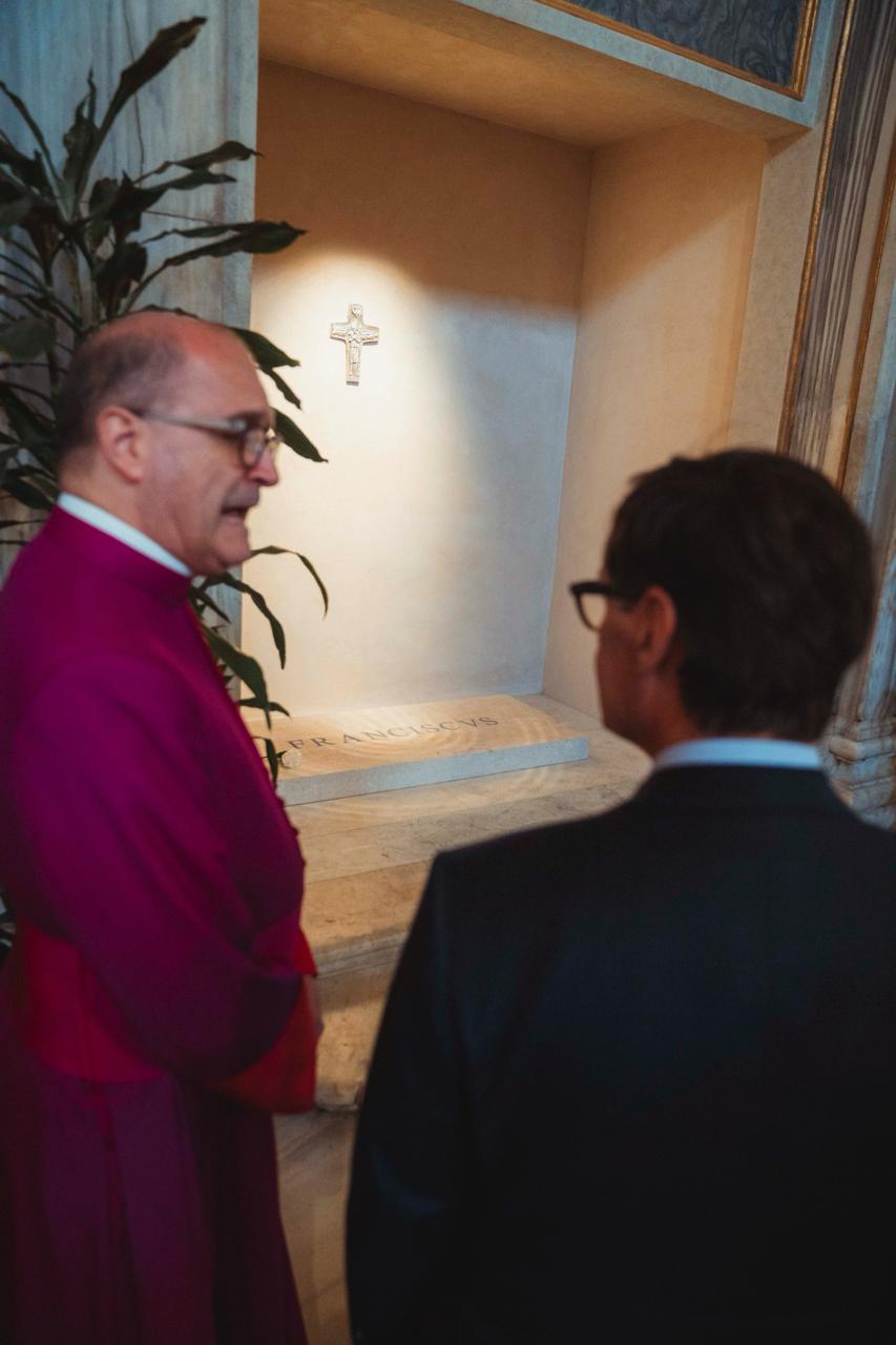 Visita a la tomba del Papa Francesc a la Basilica di Santa Maria Maggiore