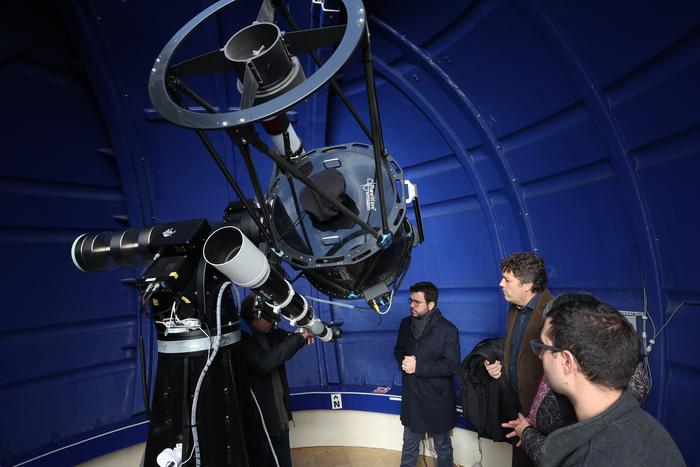 Visita al nou telescopi
