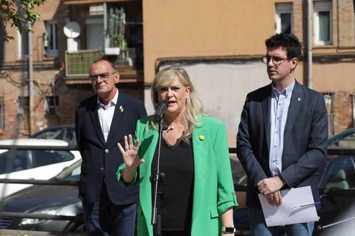 Atenció a mitjans durant la visita a Lleida