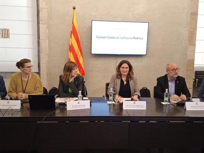 La consellera Vilagrà presideix la reunió del Consell Català de la Funció Pública