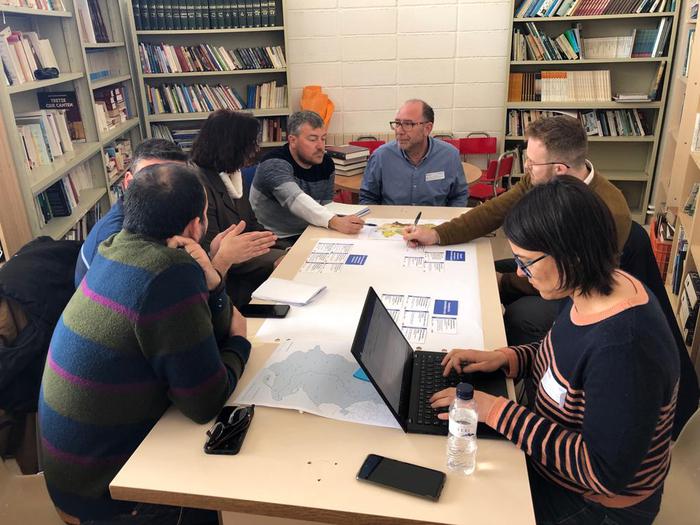 Sessió de treball del Projecte d¿anàlisi de la resiliència de les Terres de l¿Ebre (PARTE) a Horta de Sant Joan. 