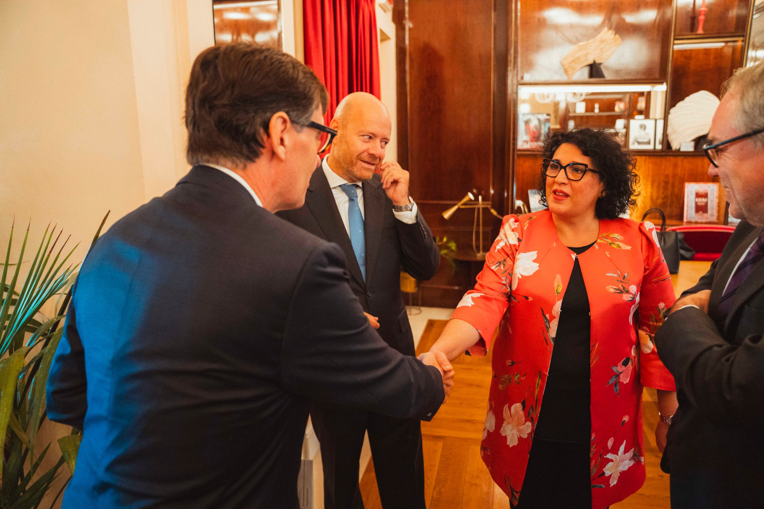 Trobada amb empresaris catalans establerts a Itàlia.