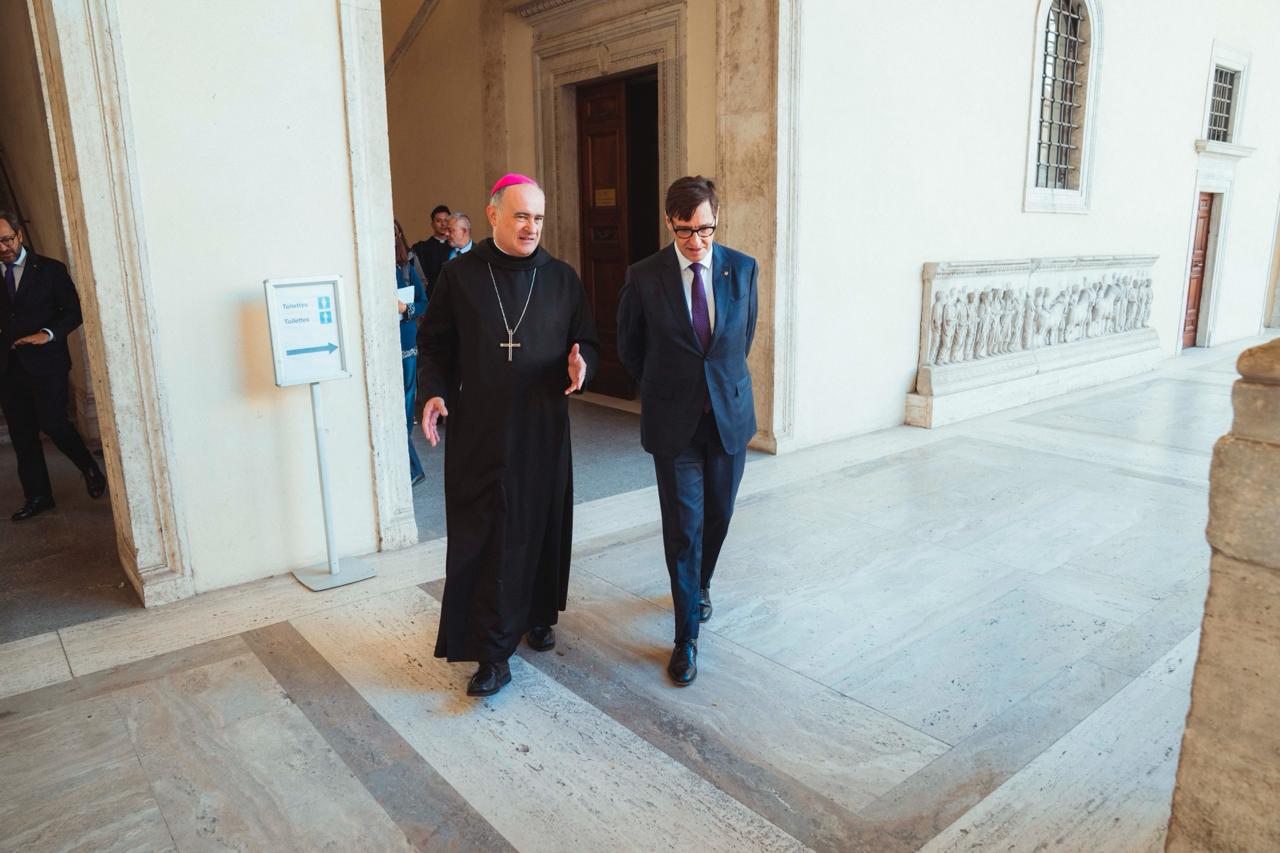 Inauguració de l'exposició 'Montserrat: un millennio, una contribuzione benedettina nella costruzione dell'Europa'