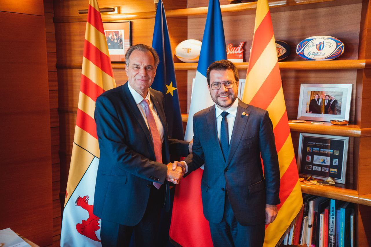 Reunió amb el president de la Regió Provence-Alpes-Côted'Azur, Renauld Muselier.