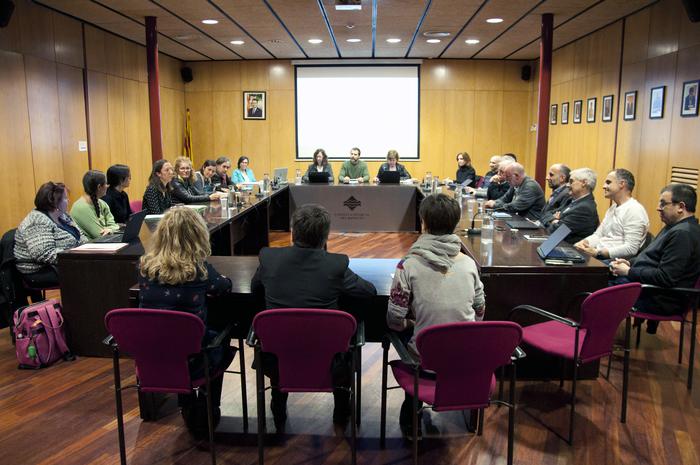 Fotografia 2, de la reunió sobre el desplegament de l'atenció integrada social i sanitària al Ripollès 