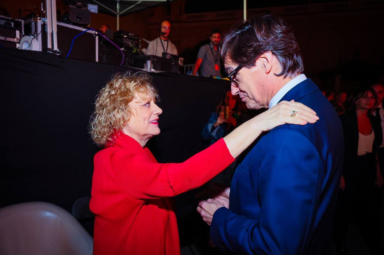 El president saluda Marina Rossell
