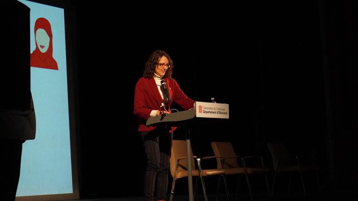 La consellera d'Igualtat i Feminismes, Tània Verge Mestre, a la XXX Jornada de Reflexió del Consell Escolar de Catalunya