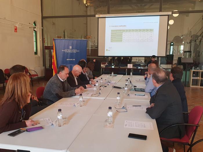 Imatge de la Comissió de seguiment de la Línia Lleida - La Pobla