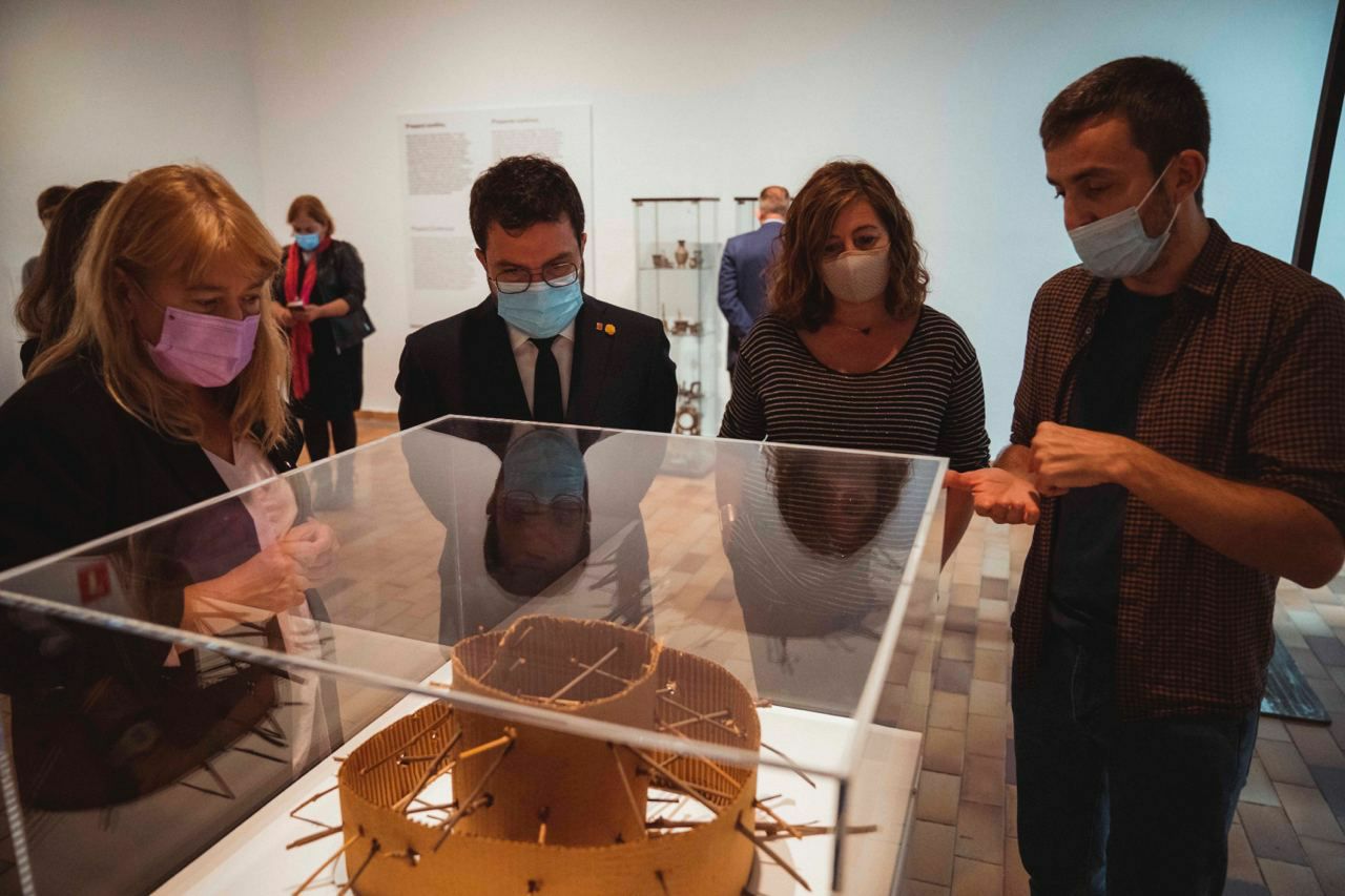 Visita a la Fundació Miró, acompanyats de la consellera Garriga i de la presidenta de la fundació, Sara Puig