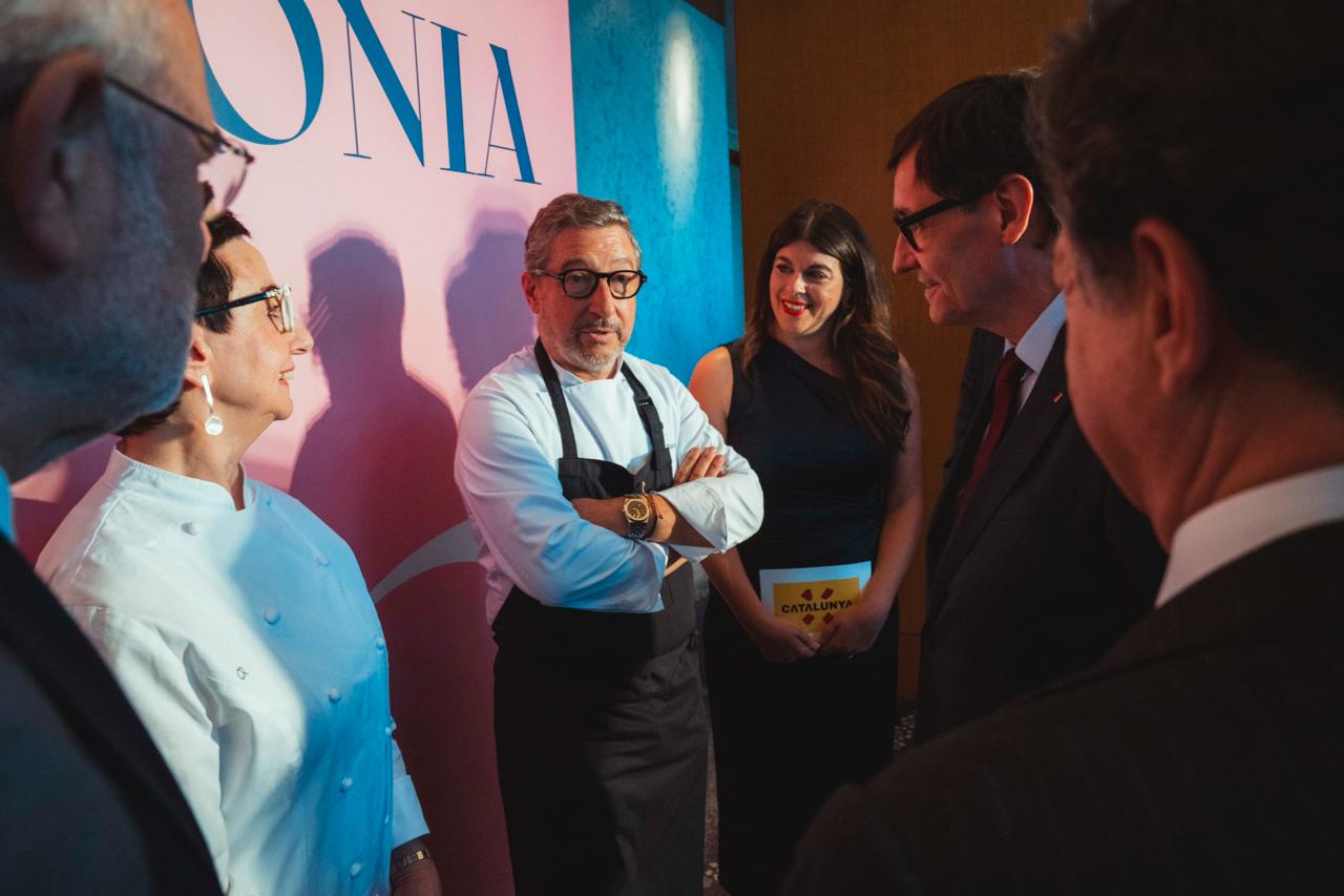 El president conversa amb Joan Roca i Carme Ruscalleda