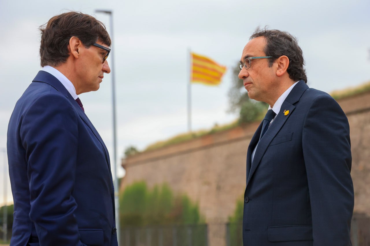 El president conversa amb el president del Parlament
