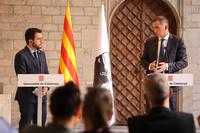 El president Aragonès ha rebut aquest matí el president del Consell Executiu de Còrsega, Gilles Simeoni.