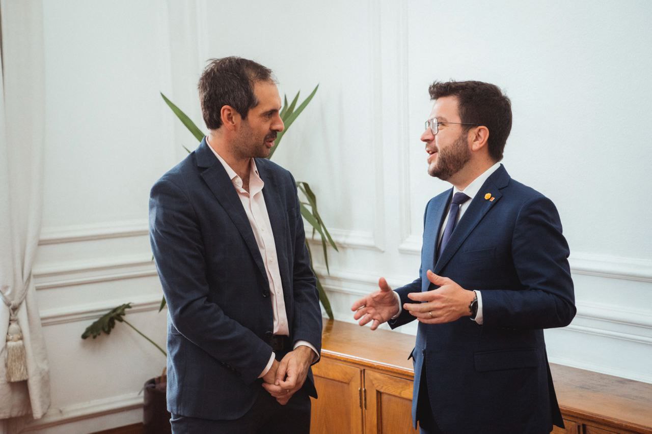 Amb el ministre d'Economia, Foment i Turisme, Nicolás Grau