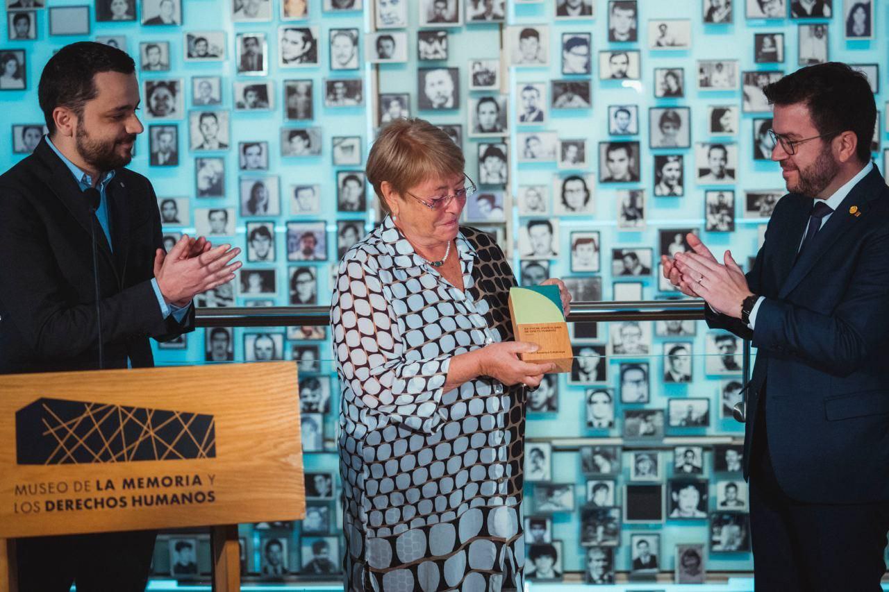 Lliurament del XX Premi Joan Alsina de Drets Humans a l'ex presidenta de Xile Michelle Bachelet